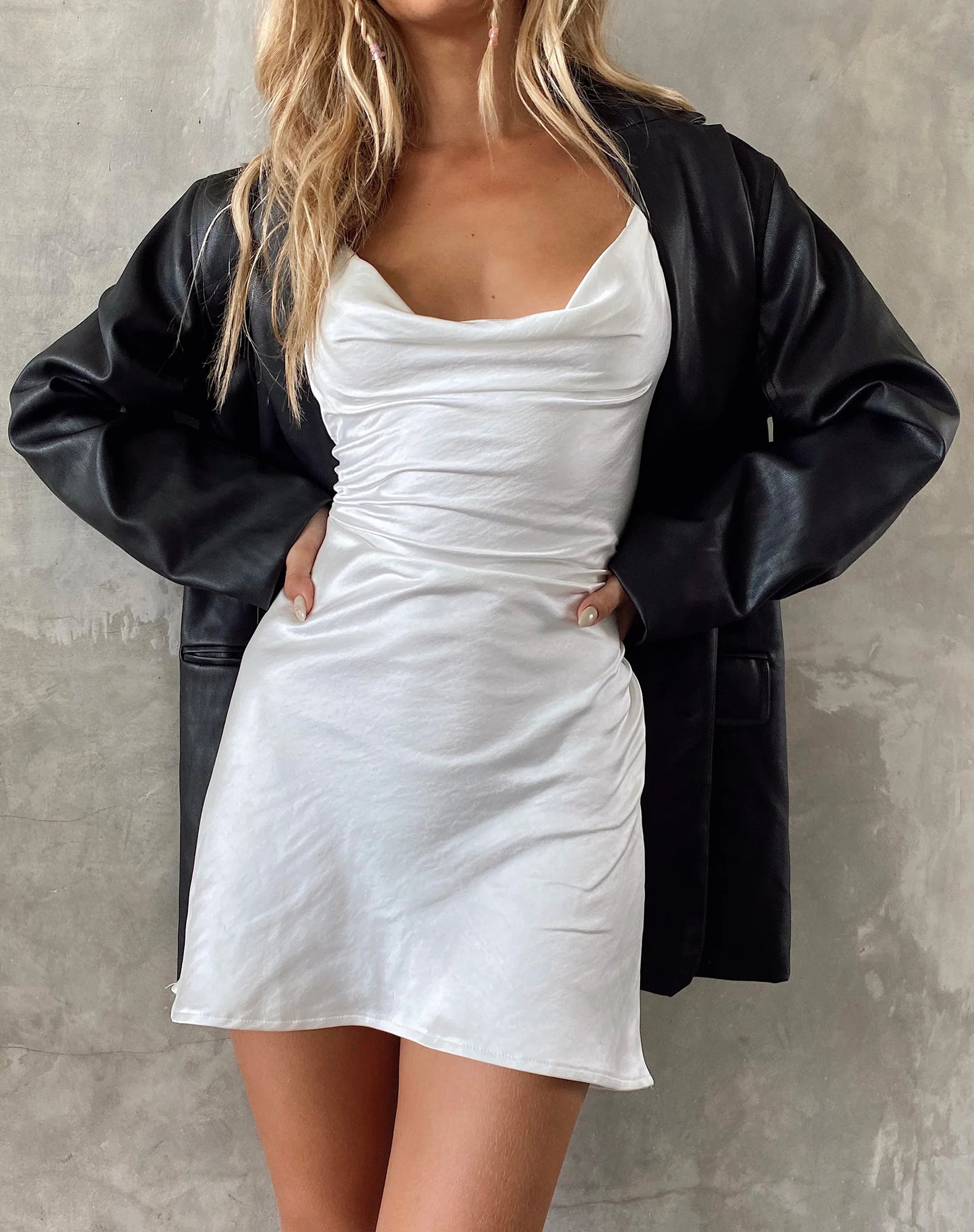Satin Mini Dress